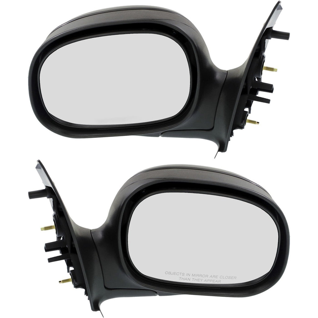 Mirror Set For 1997-2002 Ford F-150 1997-1999 F-250 RH LH Pair Contour Style