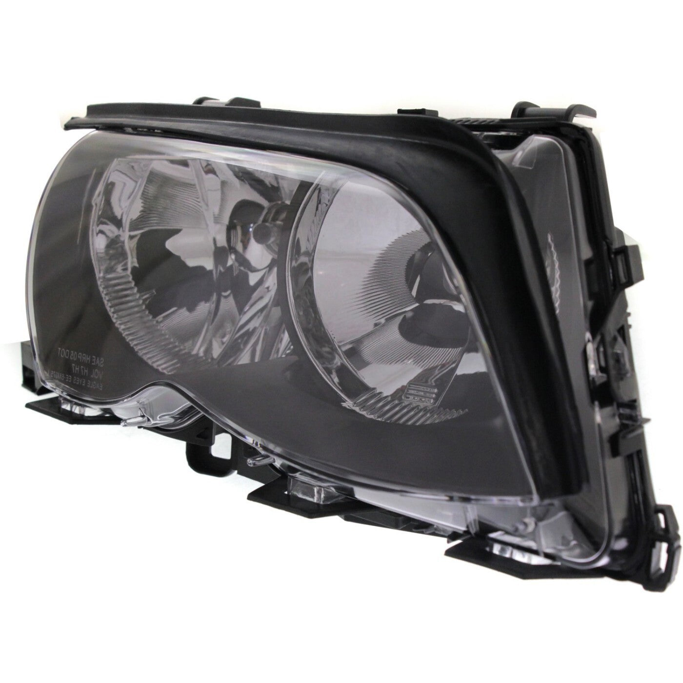 Left & Right Side Headlight For BMW 325i 2002-2005 Halogen w/ Bulbs Black Bezel