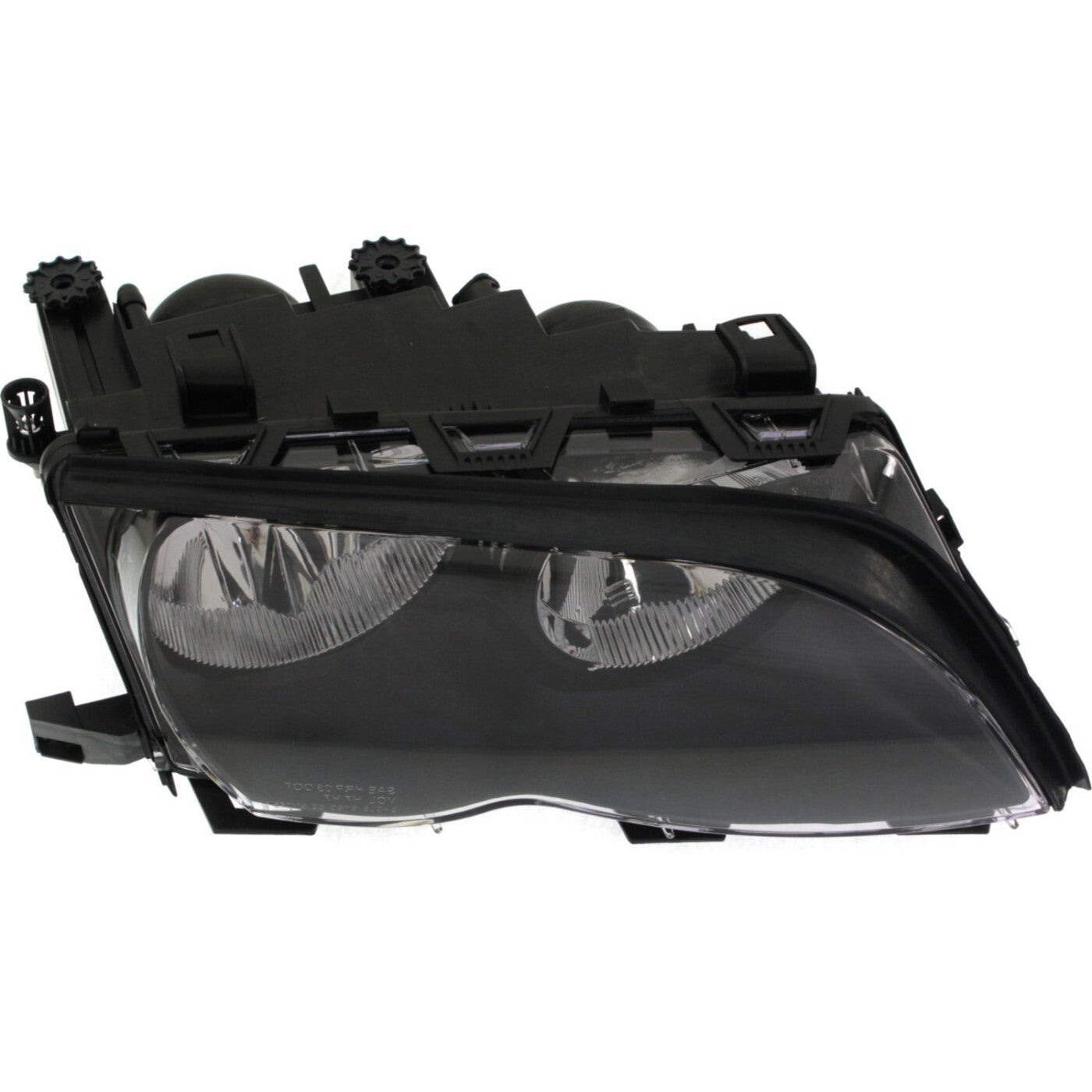 Left & Right Side Headlight For BMW 325i 2002-2005 Halogen w/ Bulbs Black Bezel