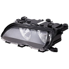 Left & Right Side Headlight For BMW 325i 2002-2005 Halogen w/ Bulbs Black Bezel