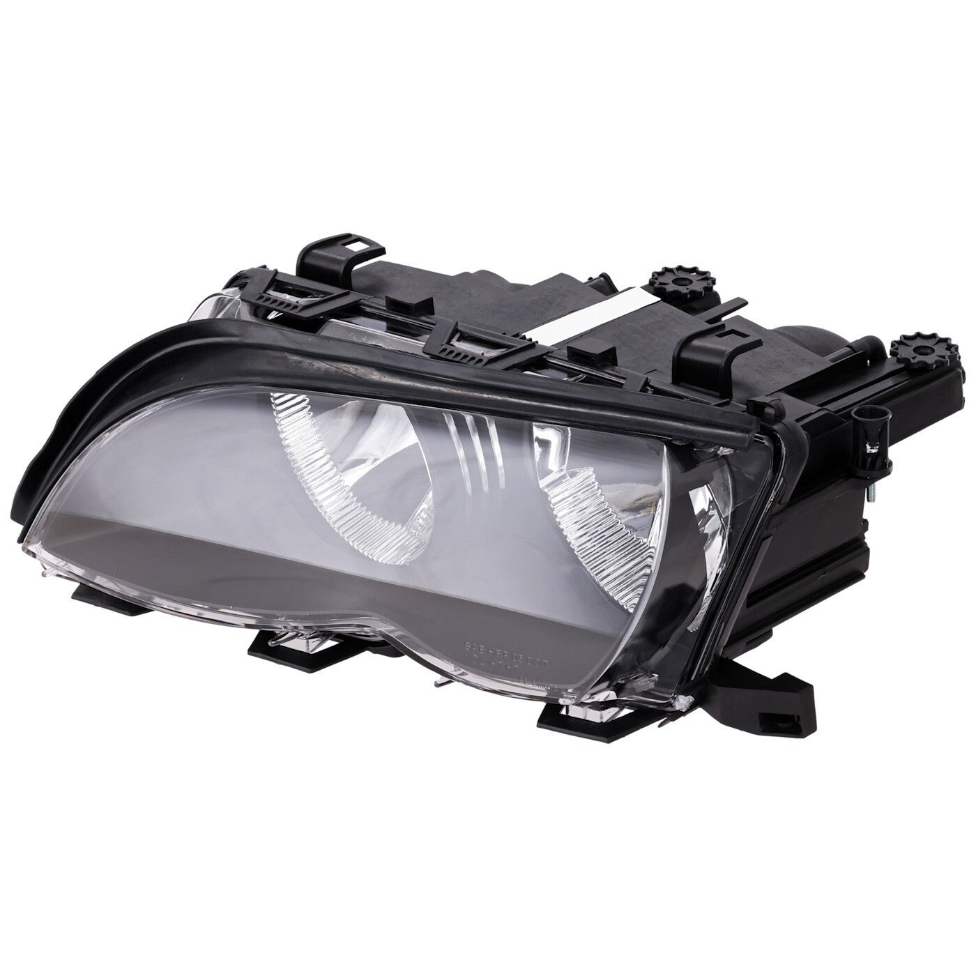 Left & Right Side Headlight For BMW 325i 2002-2005 Halogen w/ Bulbs Black Bezel