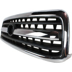 Grille For 2000-2002 Toyota Tundra Chrome Shell w/ Black Insert Plastic