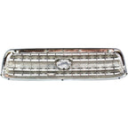 Grille For 2000-2002 Toyota Tundra Chrome Shell w/ Black Insert Plastic