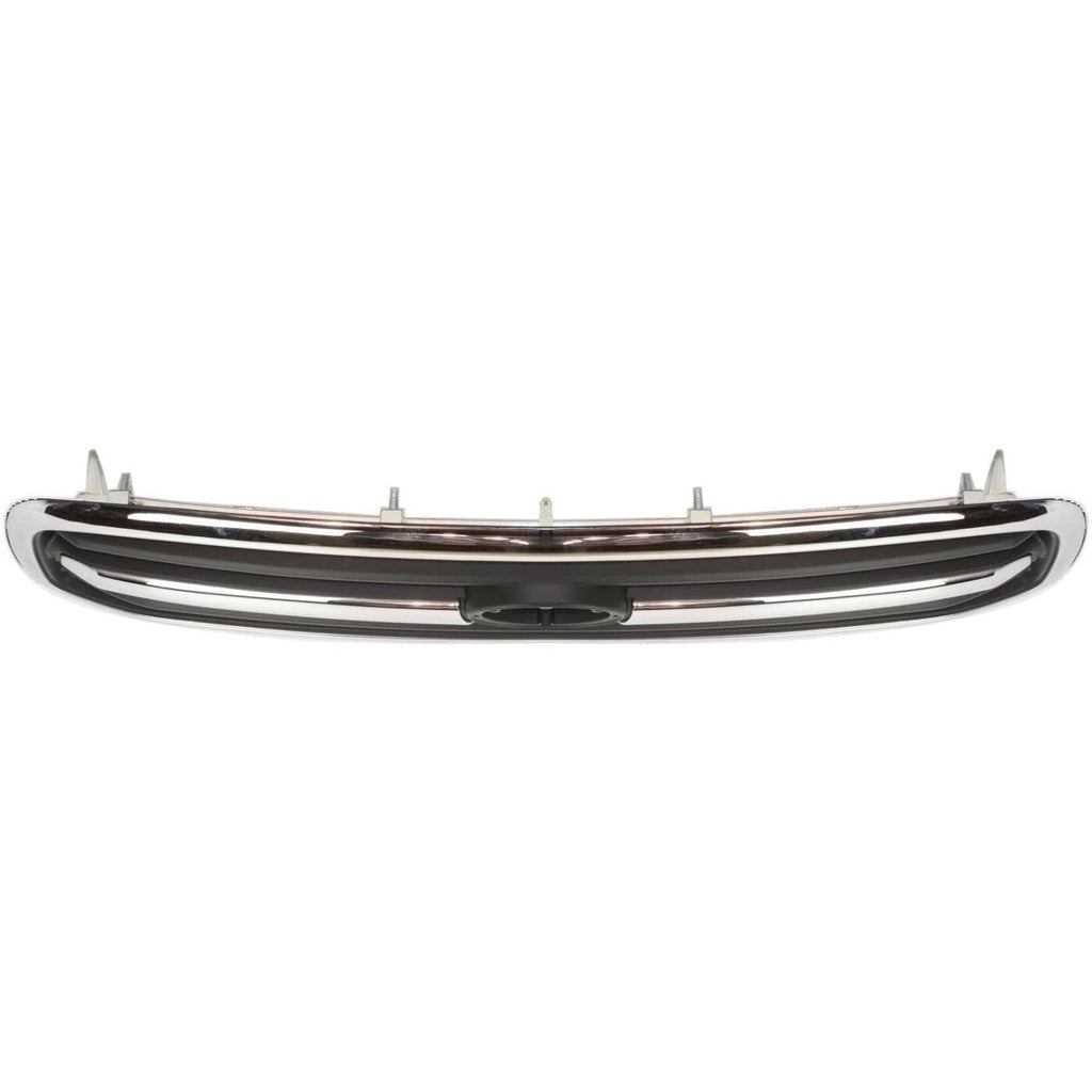Grille For 2000-2002 Toyota Tundra Chrome Shell w/ Black Insert Plastic