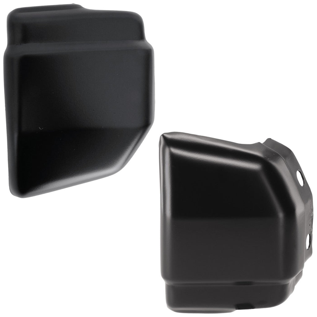 Set of 2 Bumper Face Bar Ends Extensions Front Driver & Passenger Side Pair