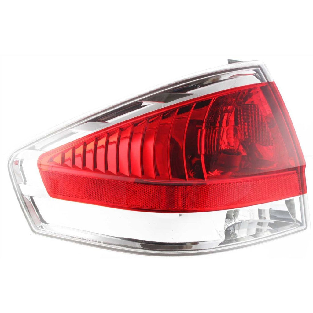 Halogen Tail Light Set For 2008 Ford Focus Clear & Red Lens w/ Bulbs 2Pcs