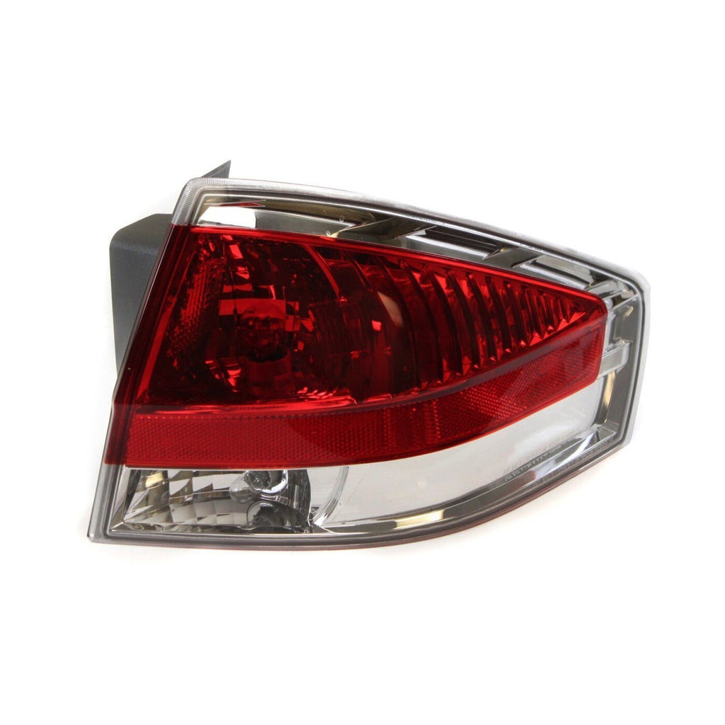 Halogen Tail Light Set For 2008 Ford Focus Clear & Red Lens w/ Bulbs 2Pcs