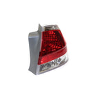 Halogen Tail Light Set For 2008 Ford Focus Clear & Red Lens w/ Bulbs 2Pcs