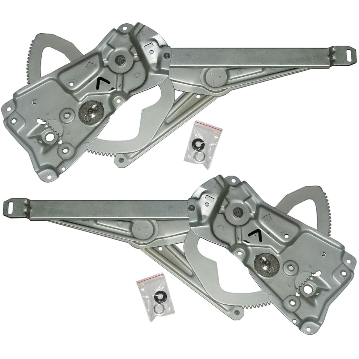 New Set of 2 Window Regulators Front Driver & Passenger Side for 3 Series Pair