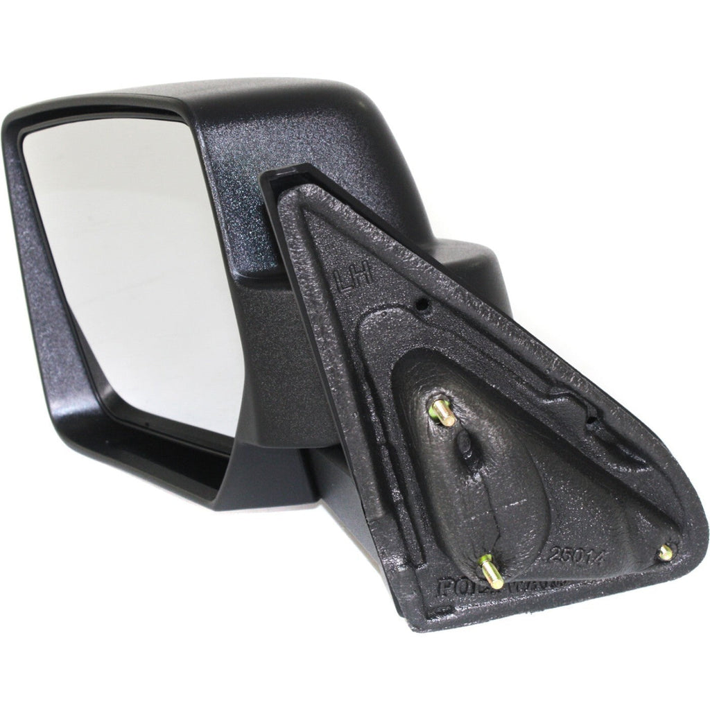 Side View Mirror Manual Textured Black Driver Left LH for 07-17 Jeep Patriot