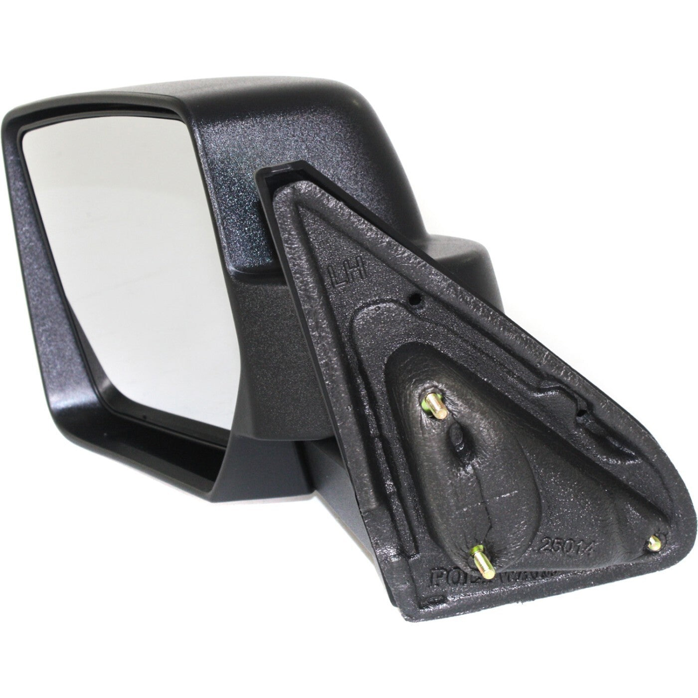 Side View Mirror Manual Textured Black Driver Left LH for 07-17 Jeep Patriot