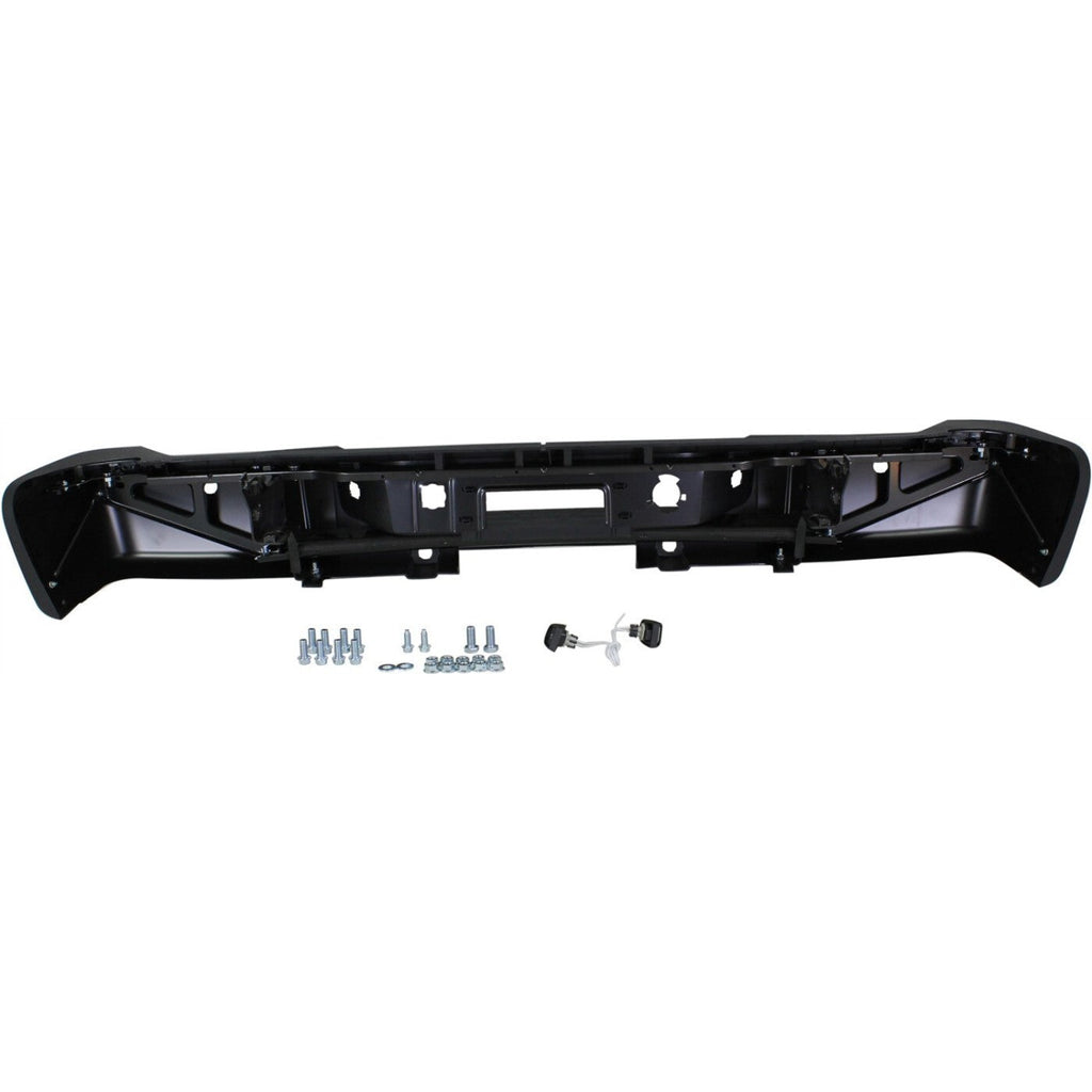 Step Bumper For 2011-2013 Silverado 2500 HD Sensor Holes Powdercoated Black Rear
