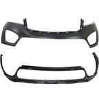 Bumper Covers Fascias Set For 2016-2018 Kia Sorento Front Upper and Lower Pair