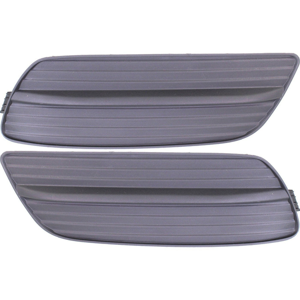 Fog Light Cover Set For 2012 Honda Civic Front Left and Right Sedan Dark Gray