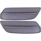 Fog Light Cover Set For 2012 Honda Civic Front Left and Right Sedan Dark Gray