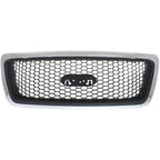 Grille Assembly For 2006-2008 Ford F-150 XLT Chrome Black