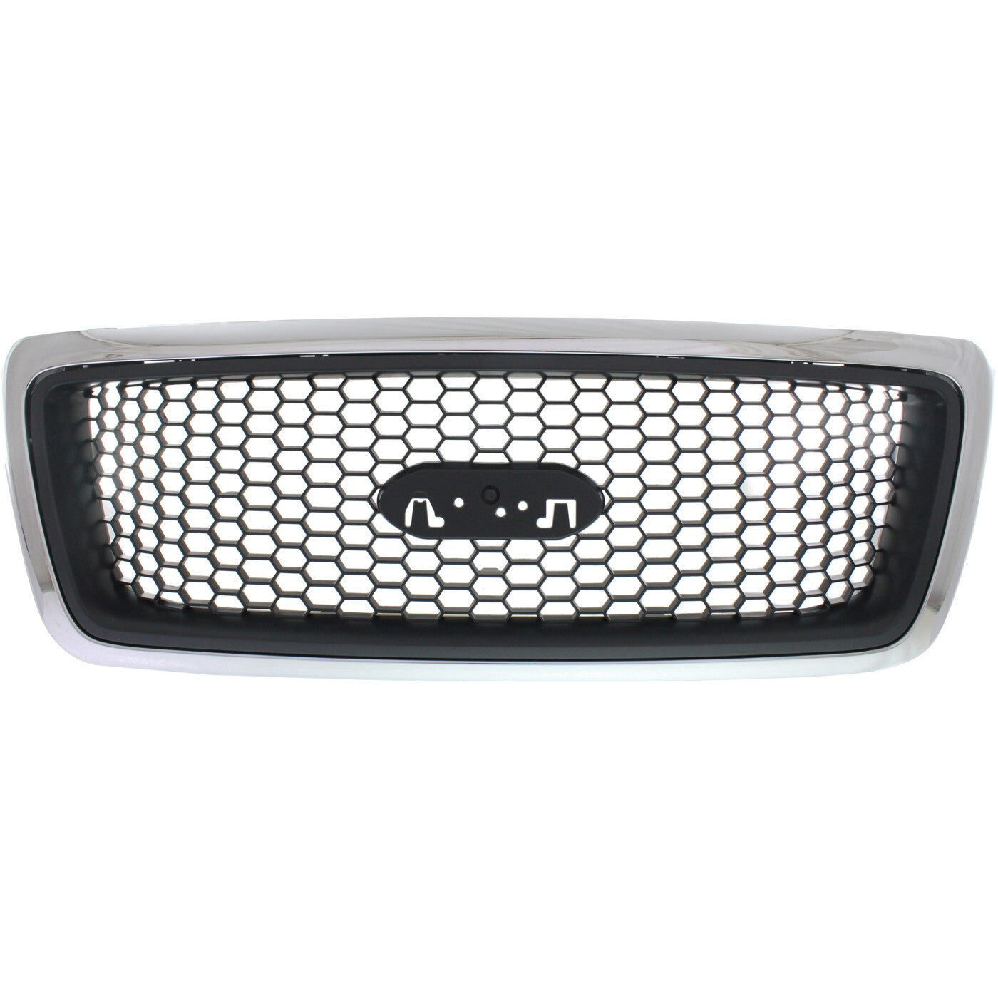 Grille Assembly For 2006-2008 Ford F-150 XLT Chrome Black