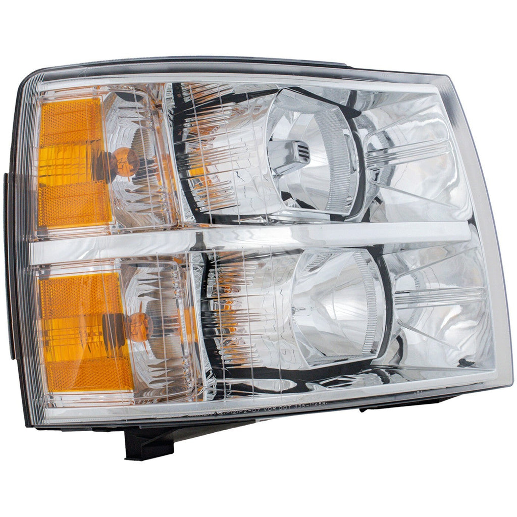 Headlight Set For 2007-2013 Chevrolet Silverado 1500 Left & Right w/ bulb