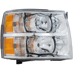 Headlight Set For 2007-2013 Chevrolet Silverado 1500 Left & Right w/ bulb