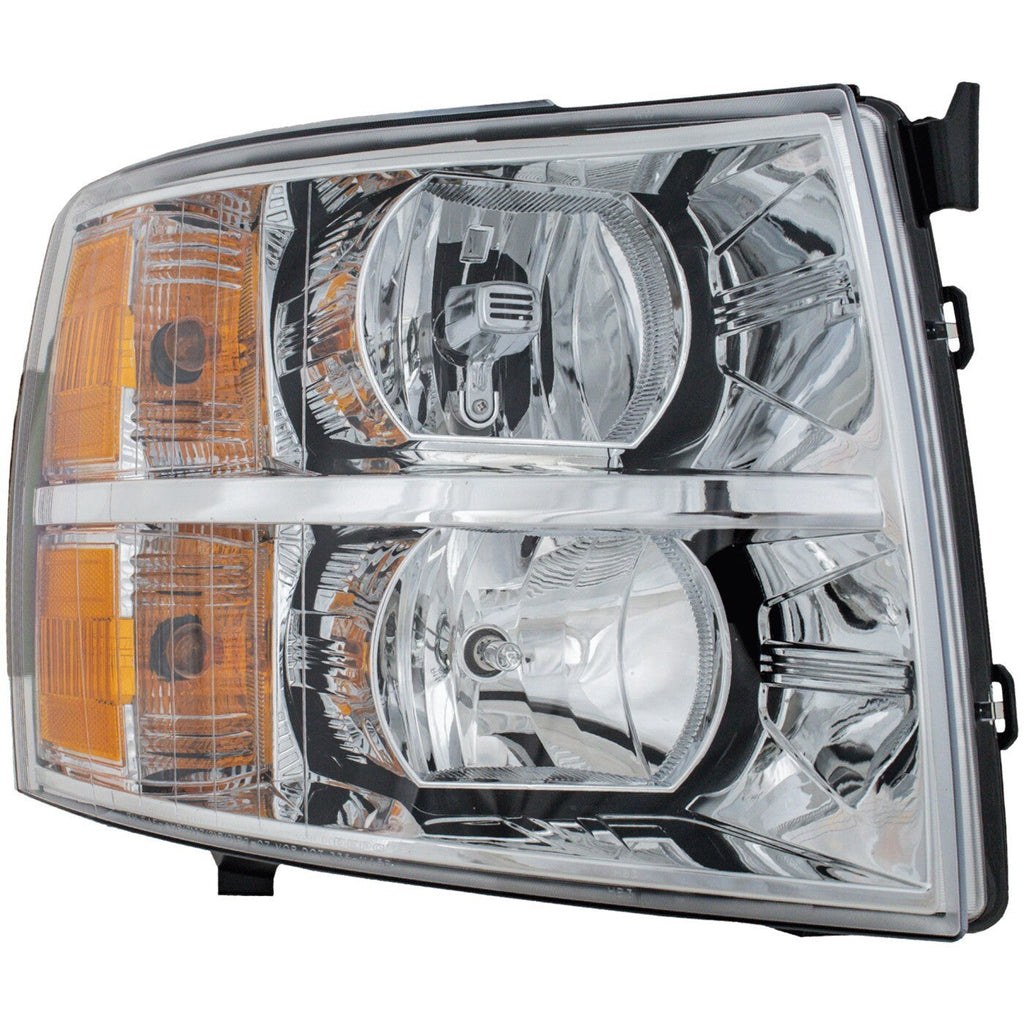 Headlight Set For 2007-2013 Chevrolet Silverado 1500 Left & Right w/ bulb