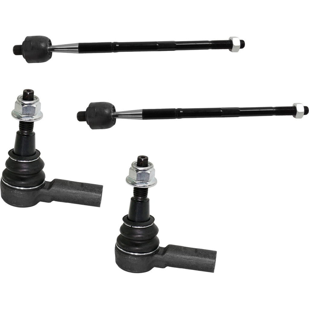 Tie Rod End Set For 2015-2021 Chevrolet Colorado GMC Canyon Front Inner & Outer