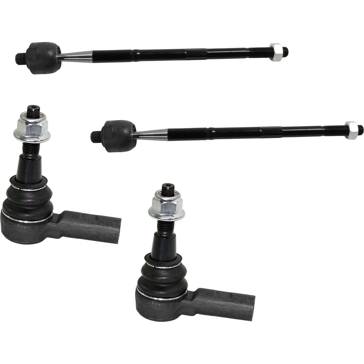 Tie Rod End Set For 2015-2021 Chevrolet Colorado GMC Canyon Front Inner & Outer
