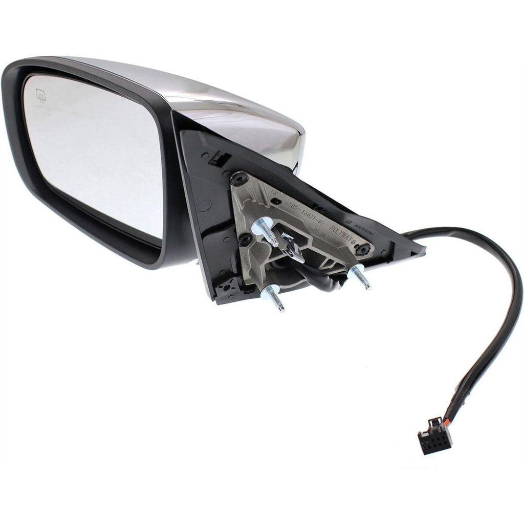 Power Mirror For 2011-18 Chrysler 300 Driver Side Manual Folding Heated Chrome