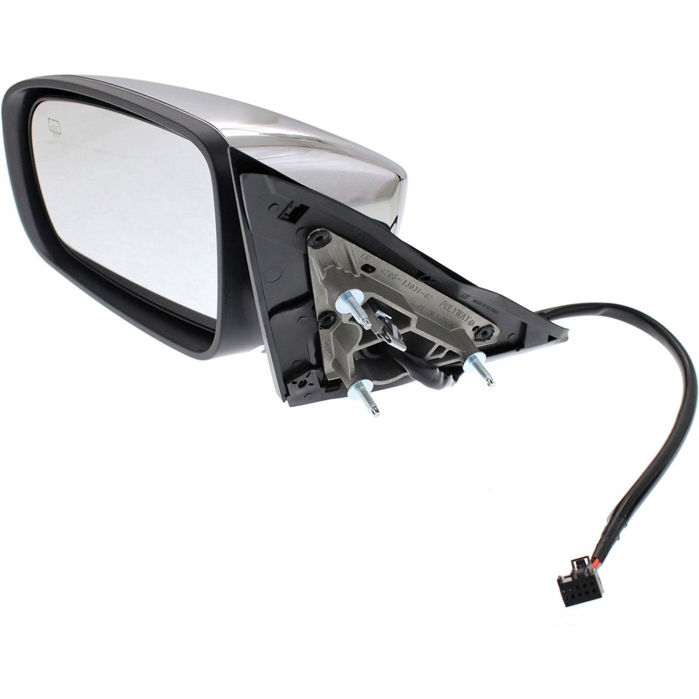 Power Mirror For 2011-18 Chrysler 300 Driver Side Manual Folding Heated Chrome