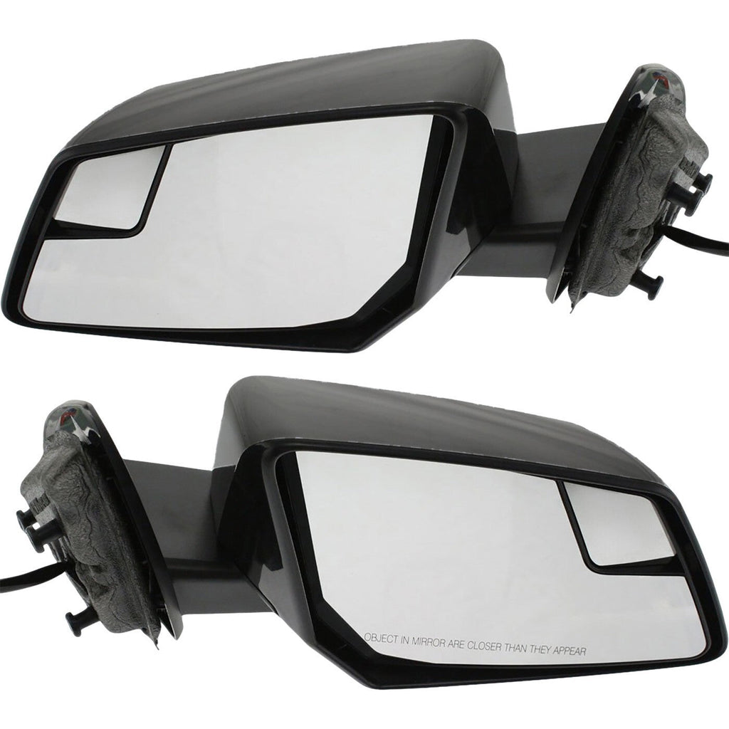 Power Mirrors For 09-17 Chevy Traverse Heated Manual Fold Signal Light Paintable