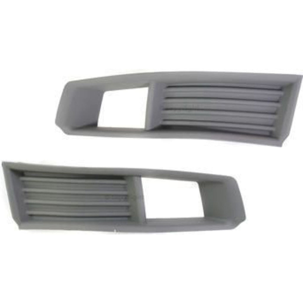 Fog Light Trim Set LH and RH For 2008-2013 Cadillac CTS with Halogen Headlight