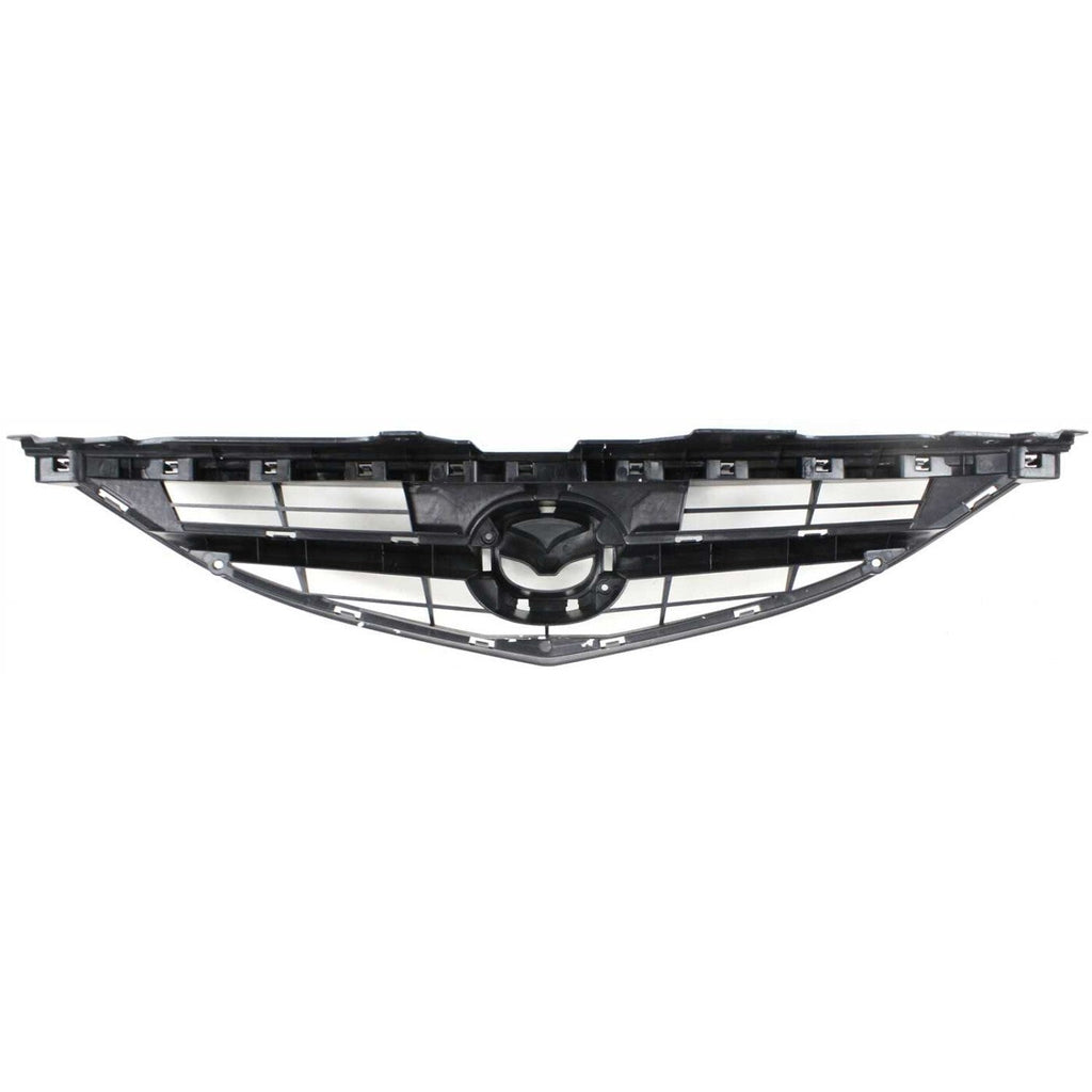 Grille For 2009-2013 Mazda 6 Textured Black Shell and Insert