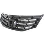 Front Bumper Cover Kit For 2011-2012 Honda Accord Sedan With Grille Assembly