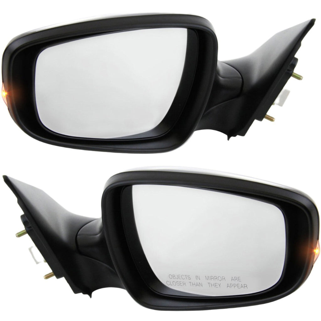 Set Of 2 Mirror Power For 2011-2013 Hyundai Elantra Left Right With Signal Light
