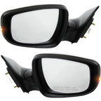 Set Of 2 Mirror Power For 2011-2013 Hyundai Elantra Left Right With Signal Light