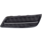 Fog Light Cover For 2014-2016 Acura MDX Black and Chrome Front Passenger Side