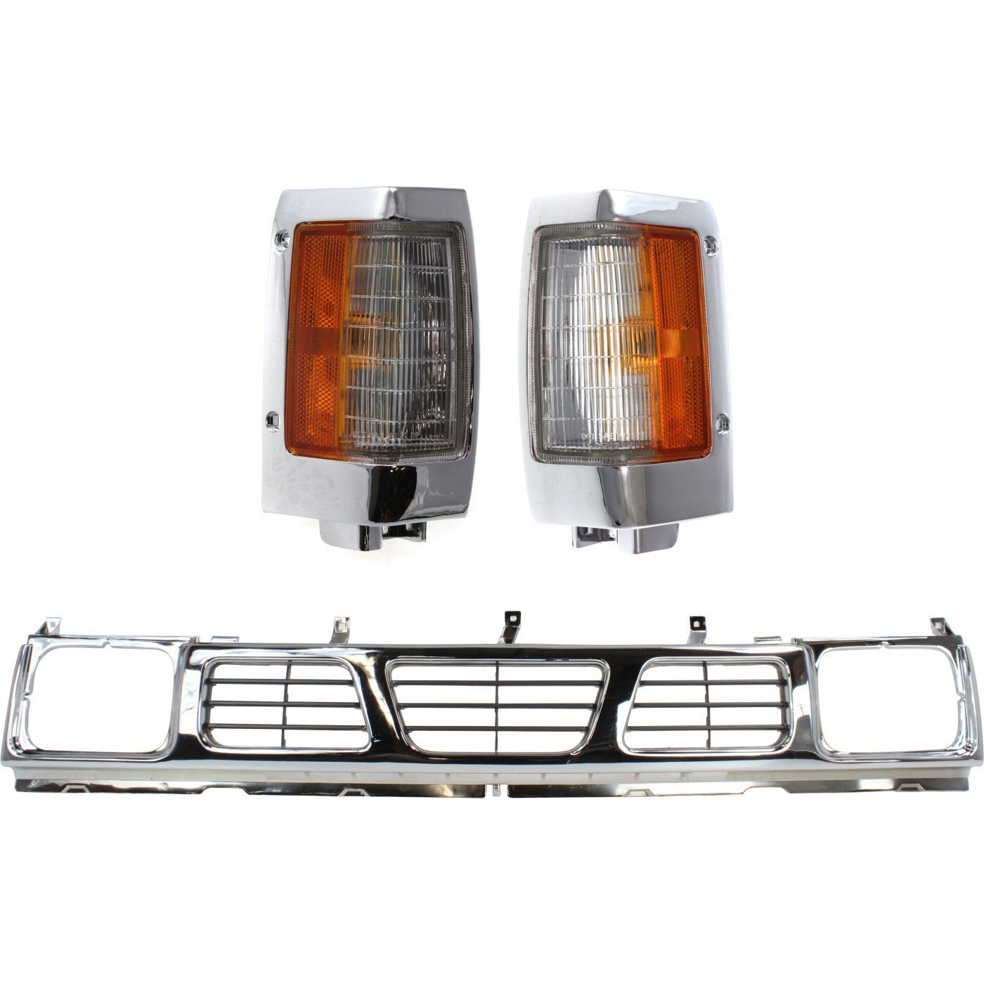 Auto Body Repair Kit For 1993-1994 Nissan D21 95-97 Pickup Grille Corner Lights
