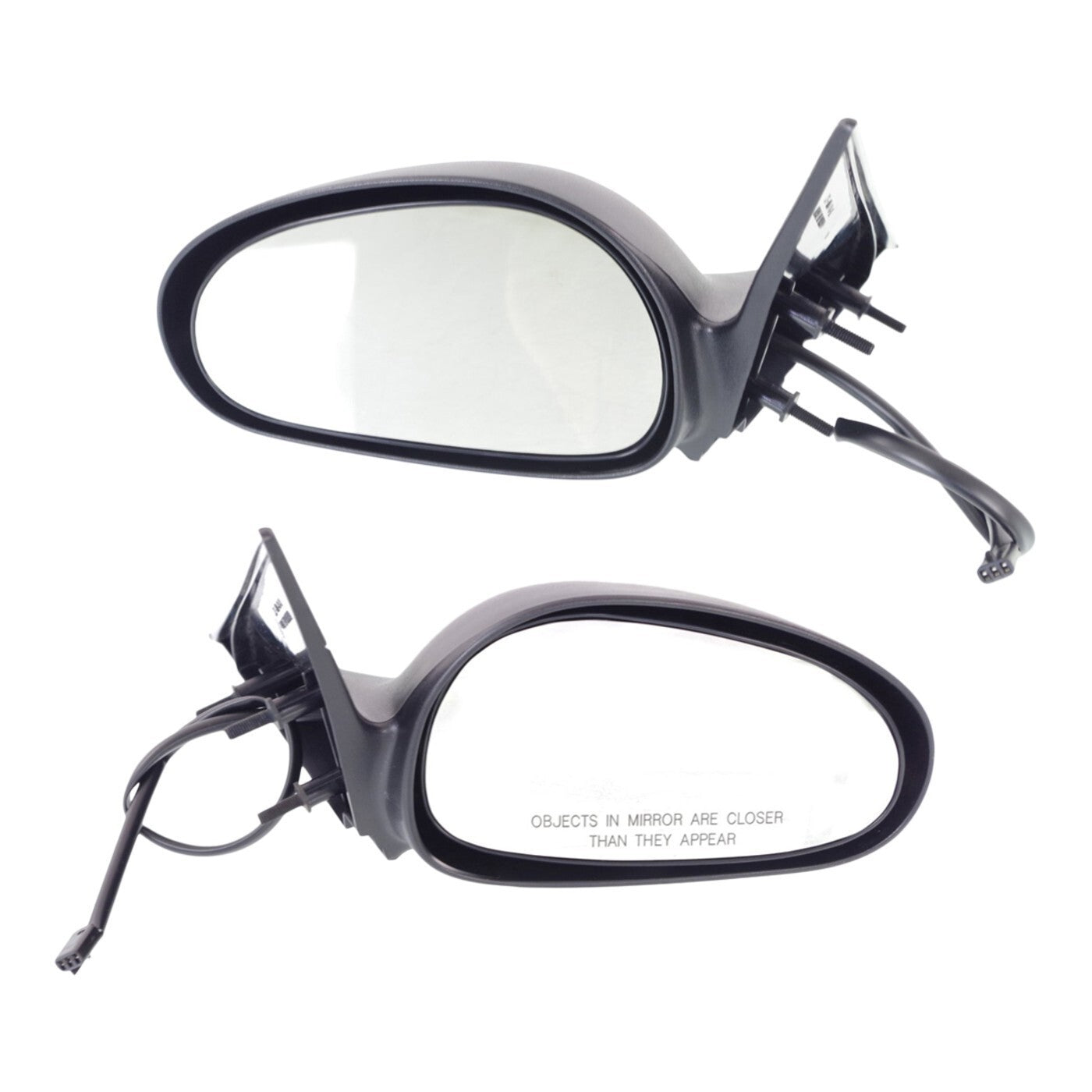 Set Of 2 Mirror Power For 1996-1998 Ford Mustang Left And Right Black