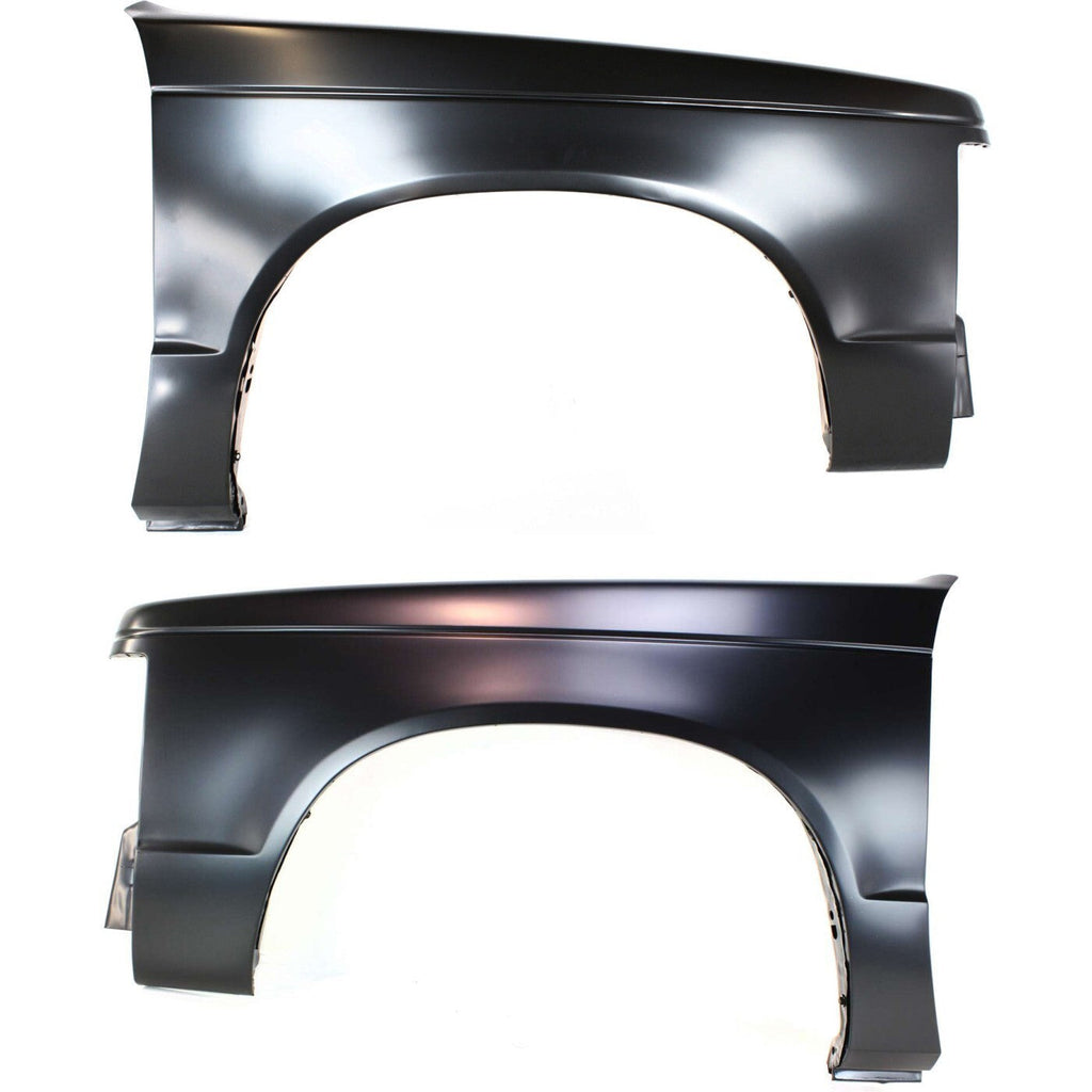Fender Set For 82-93 Chevrolet S10 82-90 GMC S15 91-93 Sonoma Front Primed Steel