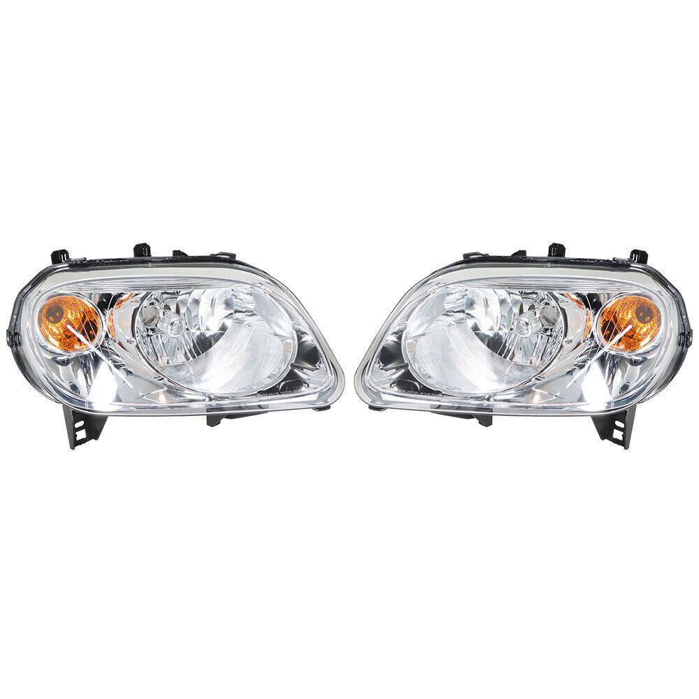 RH&LH Headlights For 2006-2011 Chevy HHR Halogen Type Chrome Raplacement