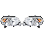 RH&LH Headlights For 2006-2011 Chevy HHR Halogen Type Chrome Raplacement