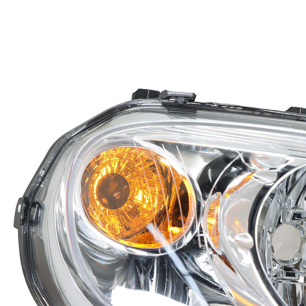 RH&LH Headlights For 2006-2011 Chevy HHR Halogen Type Chrome Raplacement