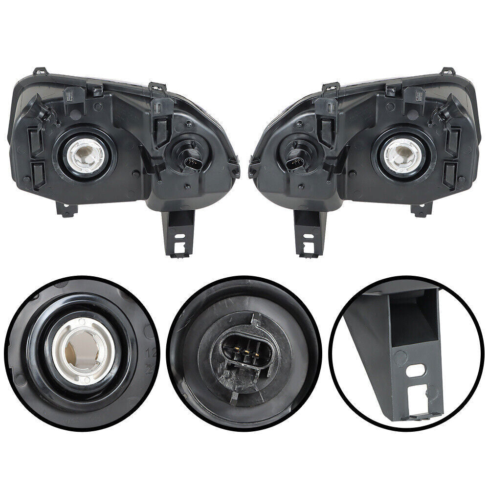 RH&LH Headlights For 2006-2011 Chevy HHR Halogen Type Chrome Raplacement