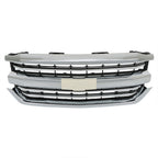 Front Bumper Grille For 2016-2018 Chevrolet Silverado 1500 W/Chrome Trim