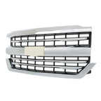 Front Bumper Grille For 2016-2018 Chevrolet Silverado 1500 W/Chrome Trim