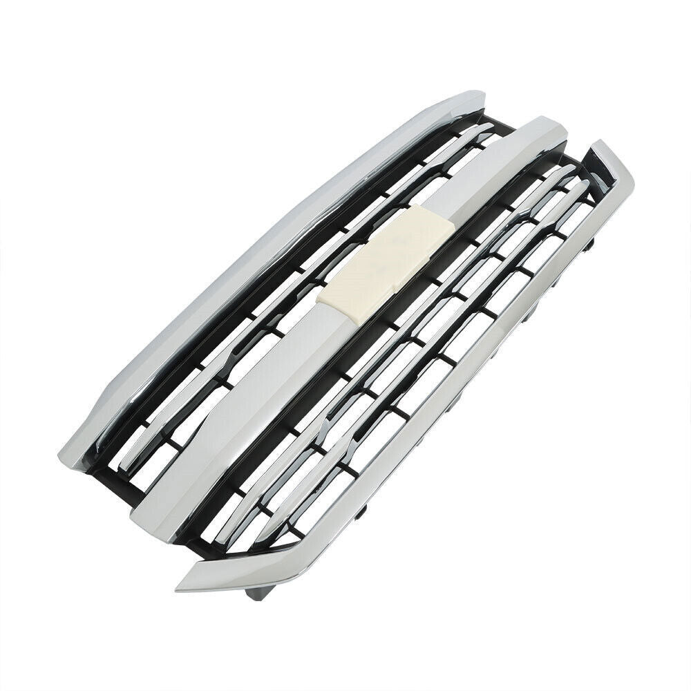 Front Bumper Grille For 2016-2018 Chevrolet Silverado 1500 W/Chrome Trim
