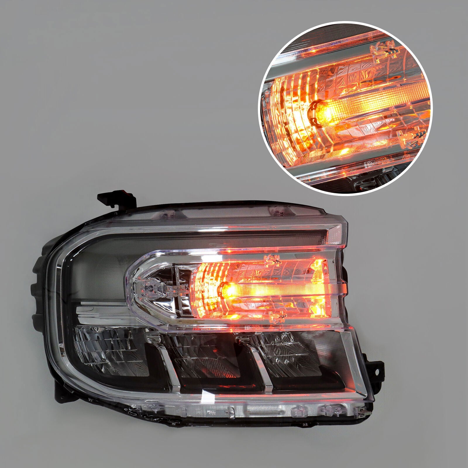 Right LED Headlight Chrome W/LED DRL For 2022-2024 Ford Maverick Lariat