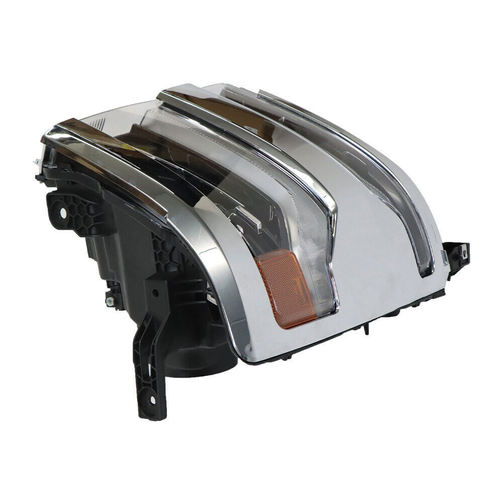 Left Headlight For 2016-2018 Silverado 1500 LED Frame Chrome Housing