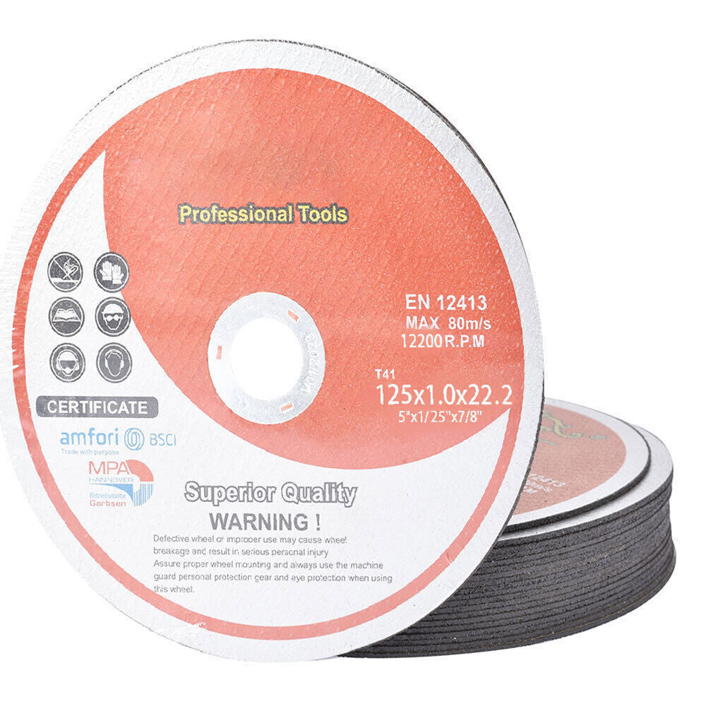 50 Pack 5"x.040"x7/8" Cutting Discs Cut-off Wheel - Metal & Stainless Steel