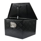 26"X13.3"X12" Aluminum Tongue Tool Box Truck Trailer Bed Storage Toolbox