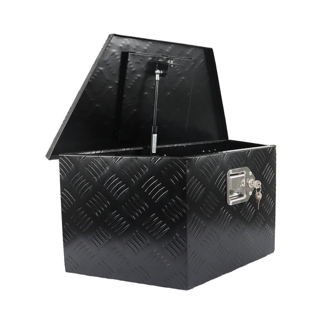 26"X13.3"X12" Aluminum Tongue Tool Box Truck Trailer Bed Storage Toolbox